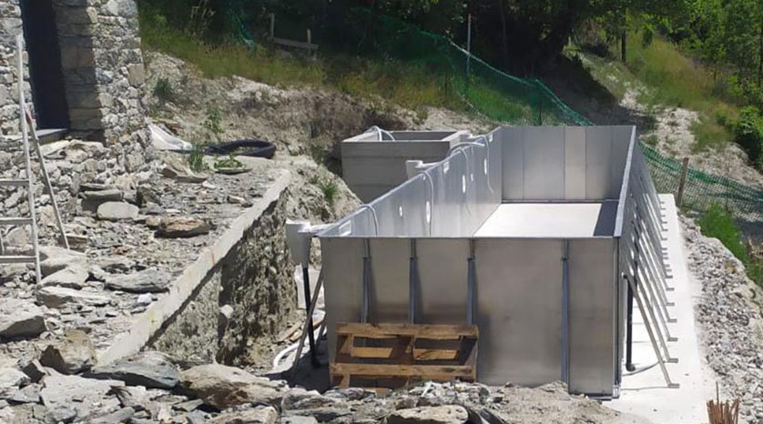 Pannelli in acciaio Magnelis - Esa Italy Piscine
